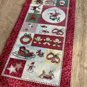 Runner natalizio centrotavola 40x140 Cani