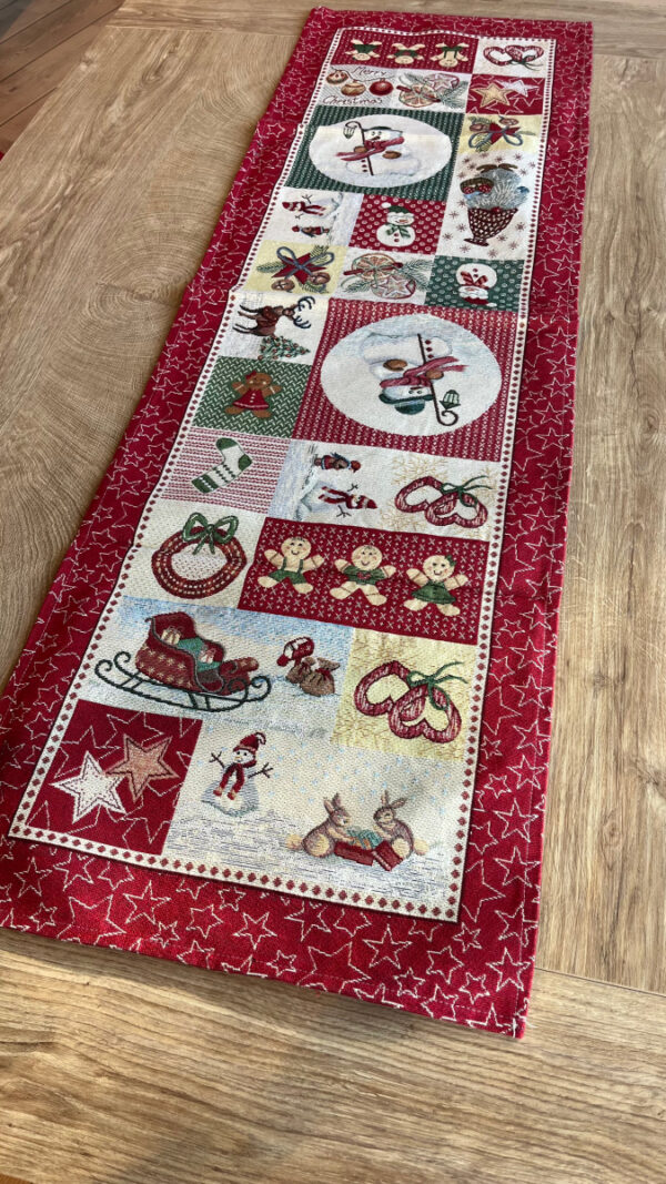 Runner natalizio centrotavola 40x140 Cani Runner natalizio centrotavola 40x140 Cani