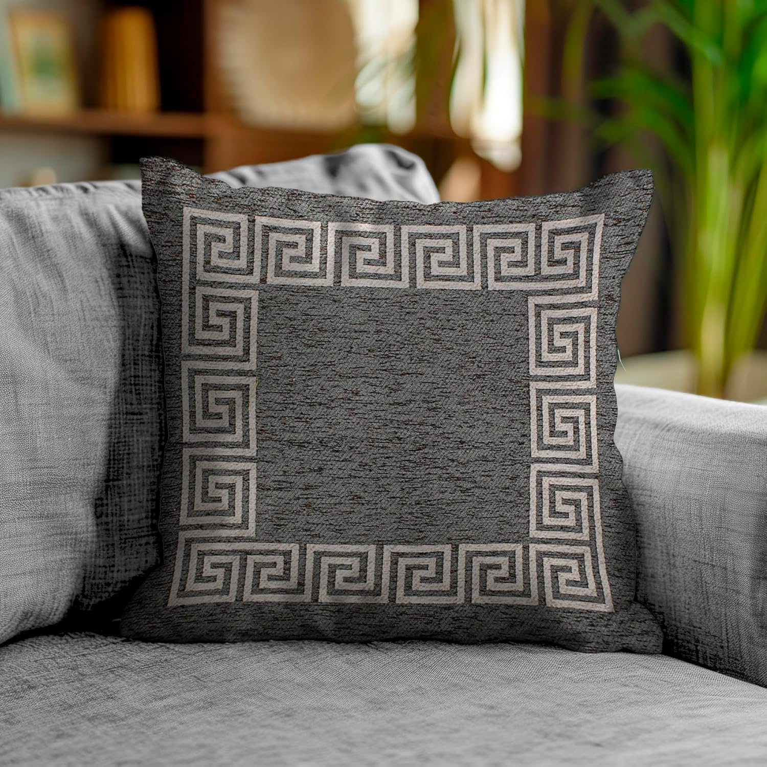 Cuscino arredo imbottito 50x50 Atene antracite Cuscino arredo imbottito 50x50 Atene antracite