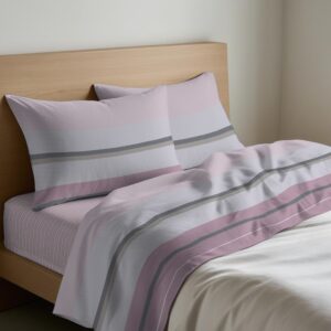 Completo Lenzuola per letto 100% puro Cotone made in Italy una piazza RIGA SCIA AZZURRO Completo Lenzuola per letto 100% puro Cotone made in Italy una piazza RIGA SCIA AZZURRO