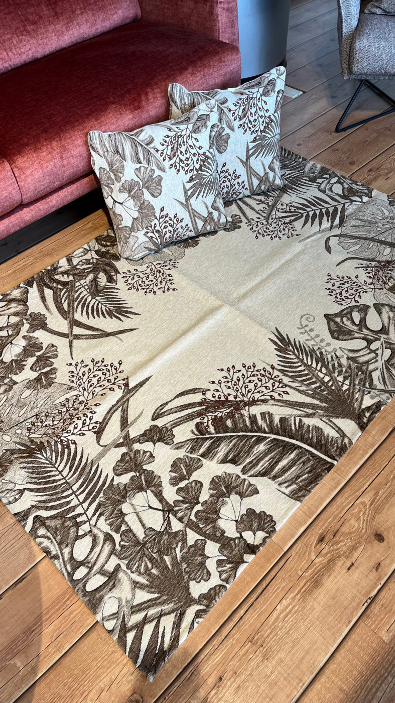 Cuscino arredo imbottito 50x50 TROPICALE LATTE MIELE Cuscino arredo imbottito 50x50 TROPICALE LATTE MIELE