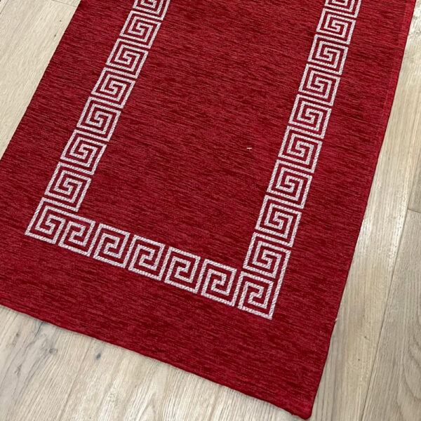 Tappeto passatoia ciniglia lavabile antiscivolo Cipro Rosso