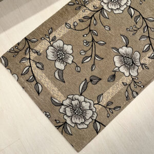 Tappeto passatoia ciniglia lavabile antiscivolo Elisir Beige