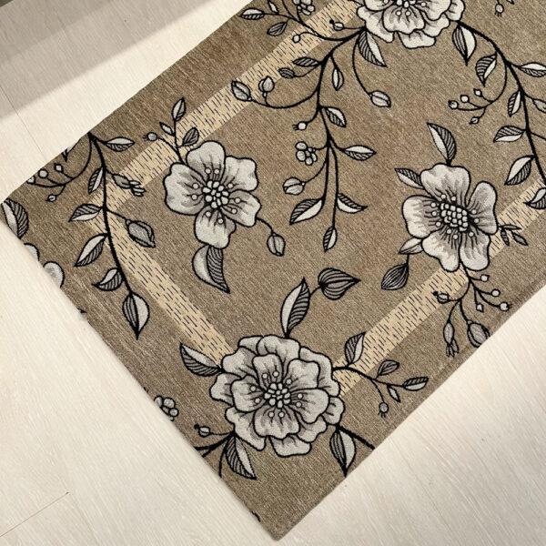 Tappeto passatoia ciniglia lavabile antiscivolo Elisir Beige