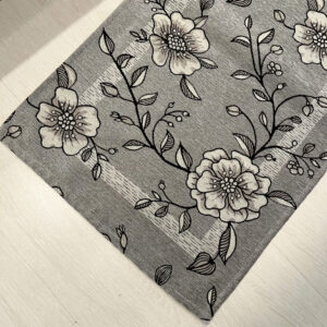 Tappeto passatoia ciniglia lavabile antiscivolo Elisir Grigio