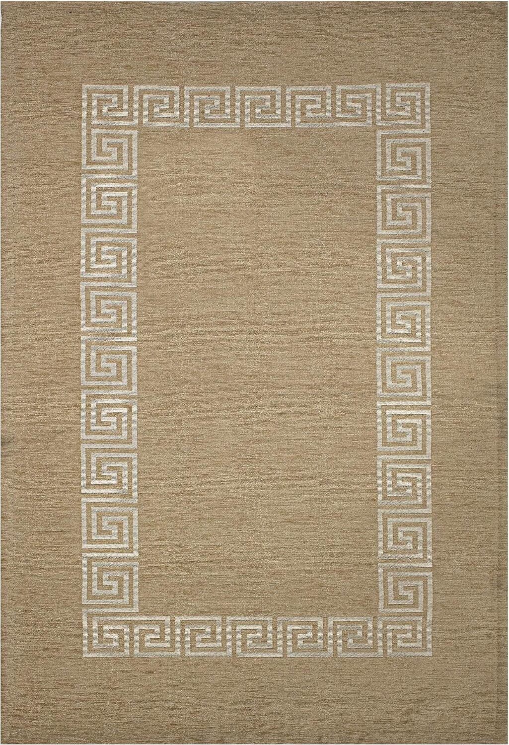 Tappeto passatoia ciniglia lavabile antiscivolo Cipro Grigio Beige Tappeto passatoia ciniglia lavabile antiscivolo Cipro Grigio Beige