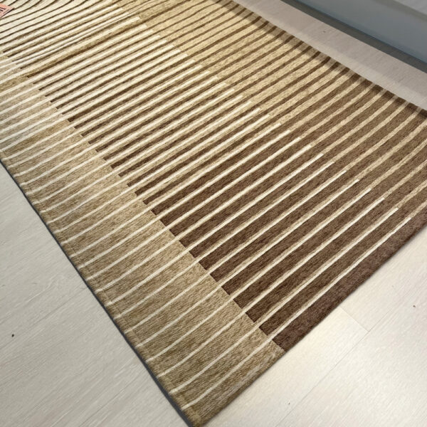 Tappeto ciniglia lavabile antiscivolo Neon Millerighe Beige