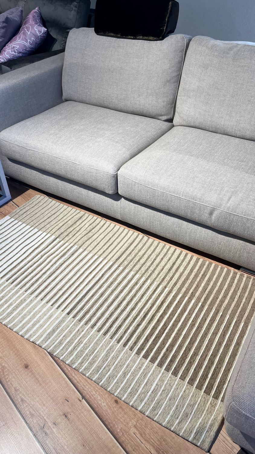 Tappeto ciniglia lavabile antiscivolo Neon Millerighe Beige Tappeto ciniglia lavabile antiscivolo Neon Millerighe Beige