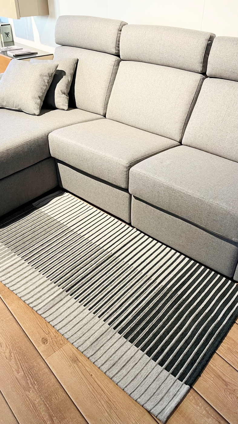 Tappeto ciniglia lavabile antiscivolo Neon Millerighe Grigio Tappeto ciniglia lavabile antiscivolo Neon Millerighe Grigio