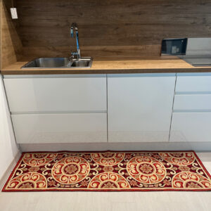 Tappeto passatoia ciniglia lavabile antiscivolo Andalusia Rosso