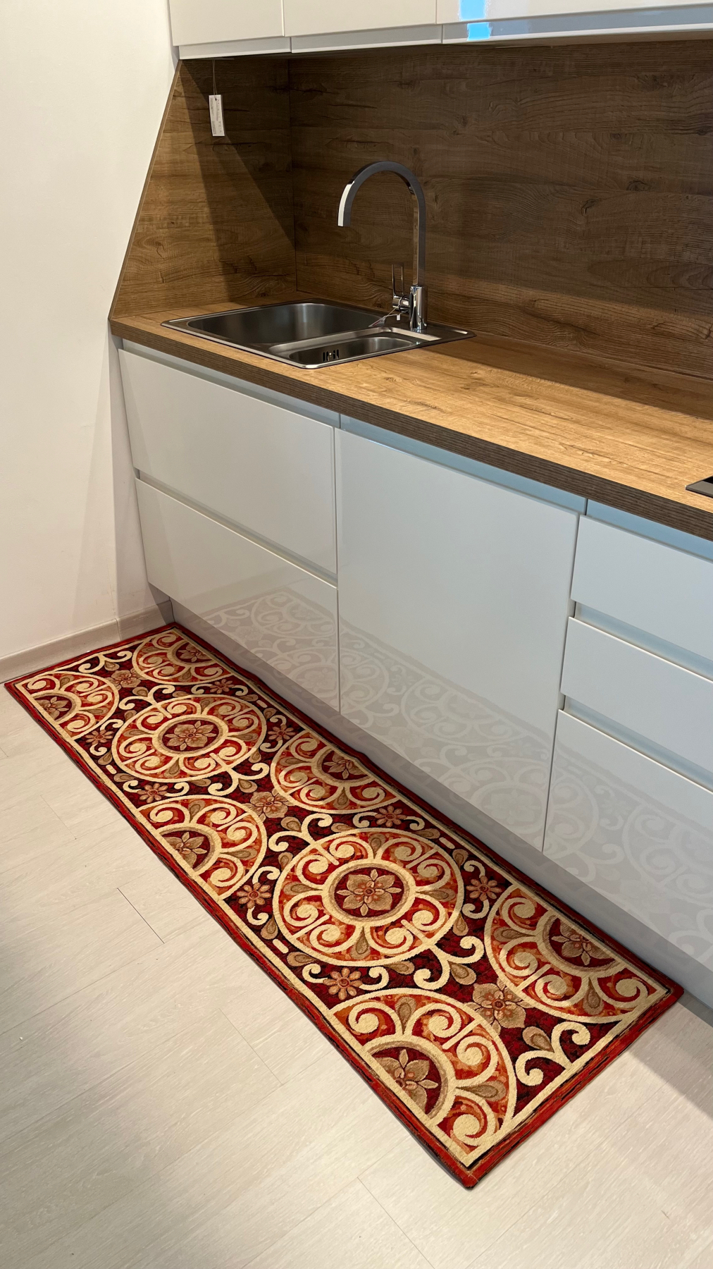 Tappeto passatoia ciniglia lavabile antiscivolo Andalusia Rosso Tappeto passatoia ciniglia lavabile antiscivolo Andalusia Rosso