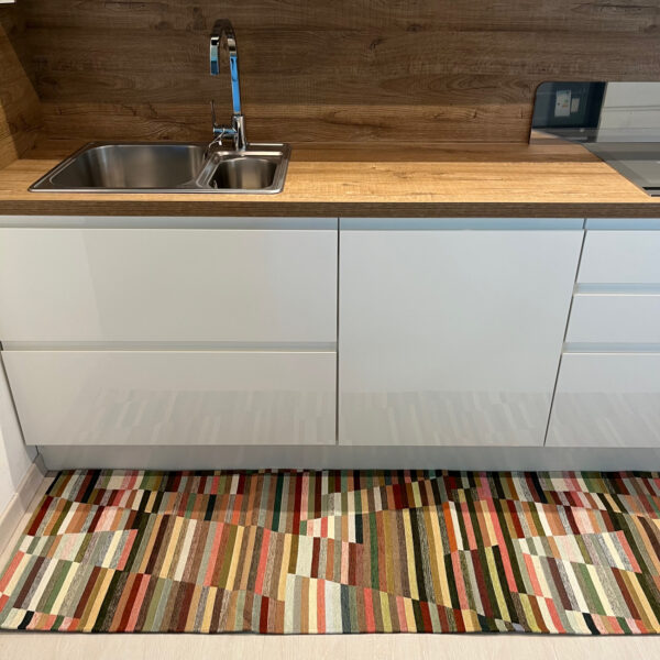 Tappeto passatoia ciniglia lavabile antiscivolo Cuori Melody Beige Camoscio Tappeto passatoia ciniglia lavabile antiscivolo Cuori Melody Beige Camoscio