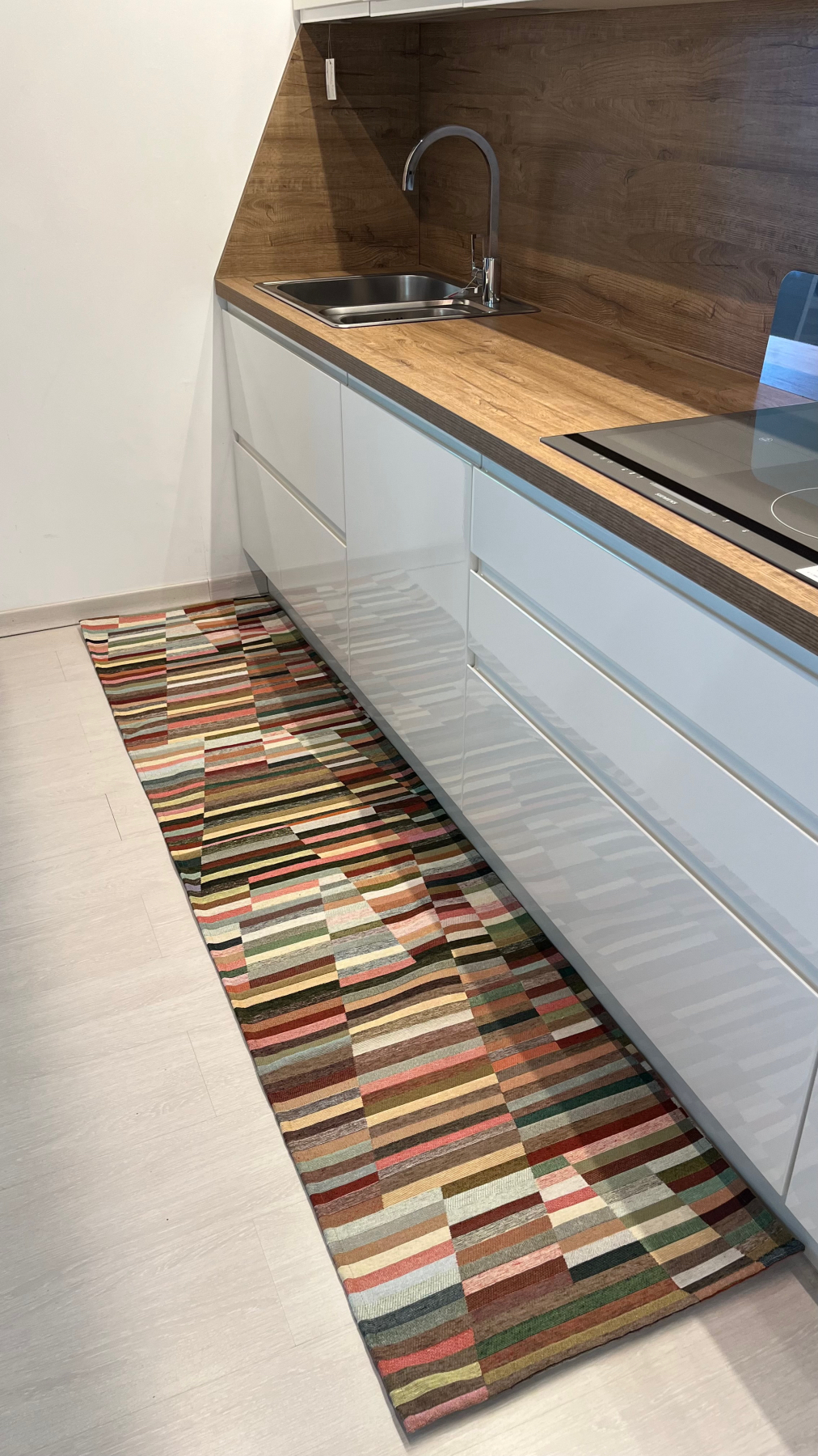 Tappeto passatoia ciniglia lavabile antiscivolo Cuori Melody Beige Camoscio Tappeto passatoia ciniglia lavabile antiscivolo Cuori Melody Beige Camoscio