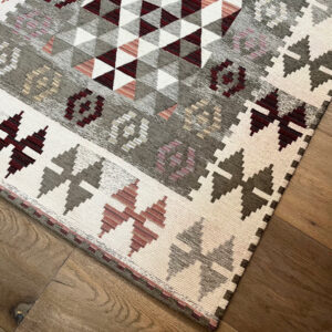 Tappeto ciniglia lavabile antiscivolo Kilim Grigio Caldo Tappeto ciniglia lavabile antiscivolo Kilim Grigio Caldo