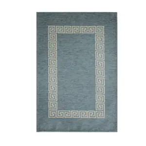 Tappeto passatoia ciniglia lavabile antiscivolo Cipro Azzurro Tappeto passatoia ciniglia lavabile antiscivolo Cipro Azzurro