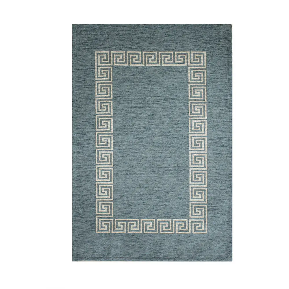 Tappeto passatoia ciniglia lavabile antiscivolo Cipro Azzurro Tappeto passatoia ciniglia lavabile antiscivolo Cipro Azzurro