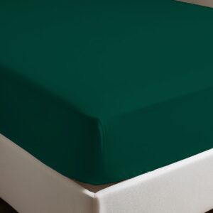 Lenzuolo sotto con Angoli Elasticizzati 100% Puro Cotone Color Verde Scuro Lenzuolo sotto con Angoli Elasticizzati 100% Puro Cotone Color Verde Scuro
