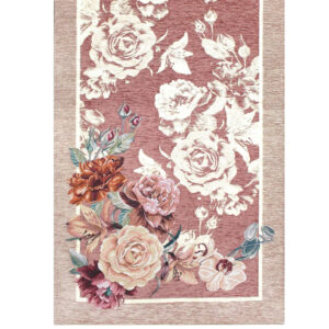 Tappeto e passatoia ciniglia lavabile antiscivolo ROSE ROSA Tappeto e passatoia ciniglia lavabile antiscivolo ROSE ROSA