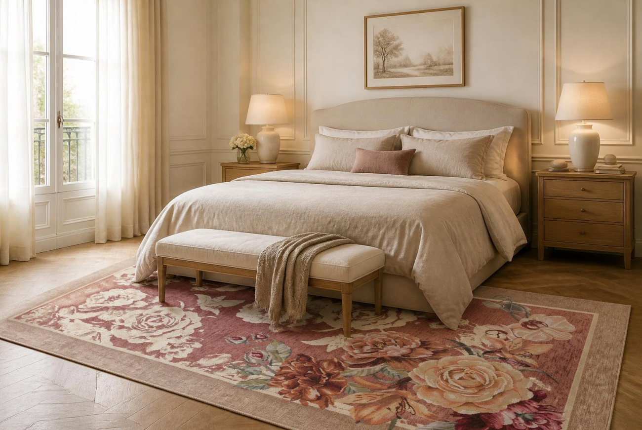 Tappeto e passatoia ciniglia lavabile antiscivolo ROSE ROSA Tappeto e passatoia ciniglia lavabile antiscivolo ROSE ROSA
